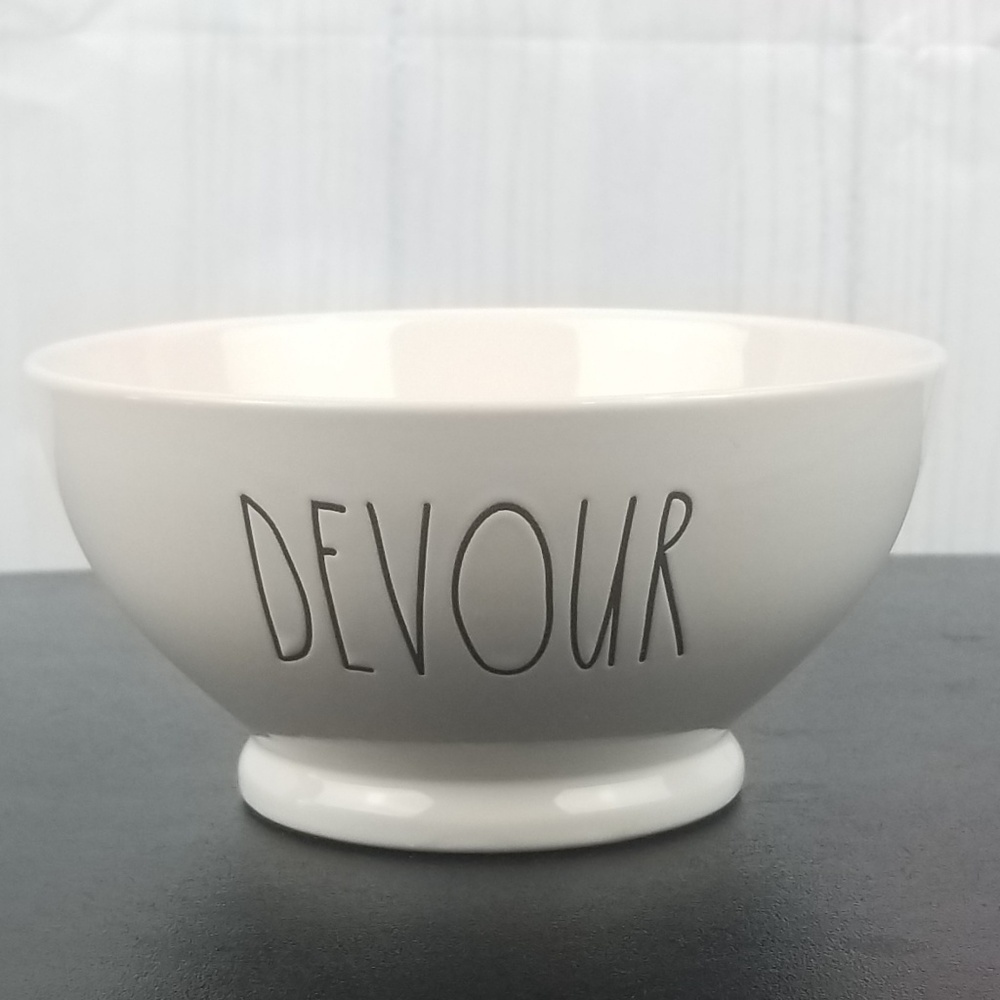 Rae Dunn Ceramic Bowl “DEVOUR”